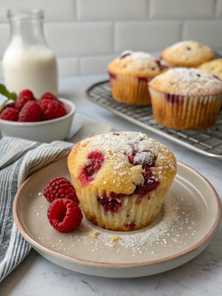 muffin aux framboise