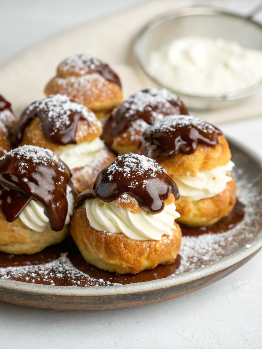 profiteroles pralinées